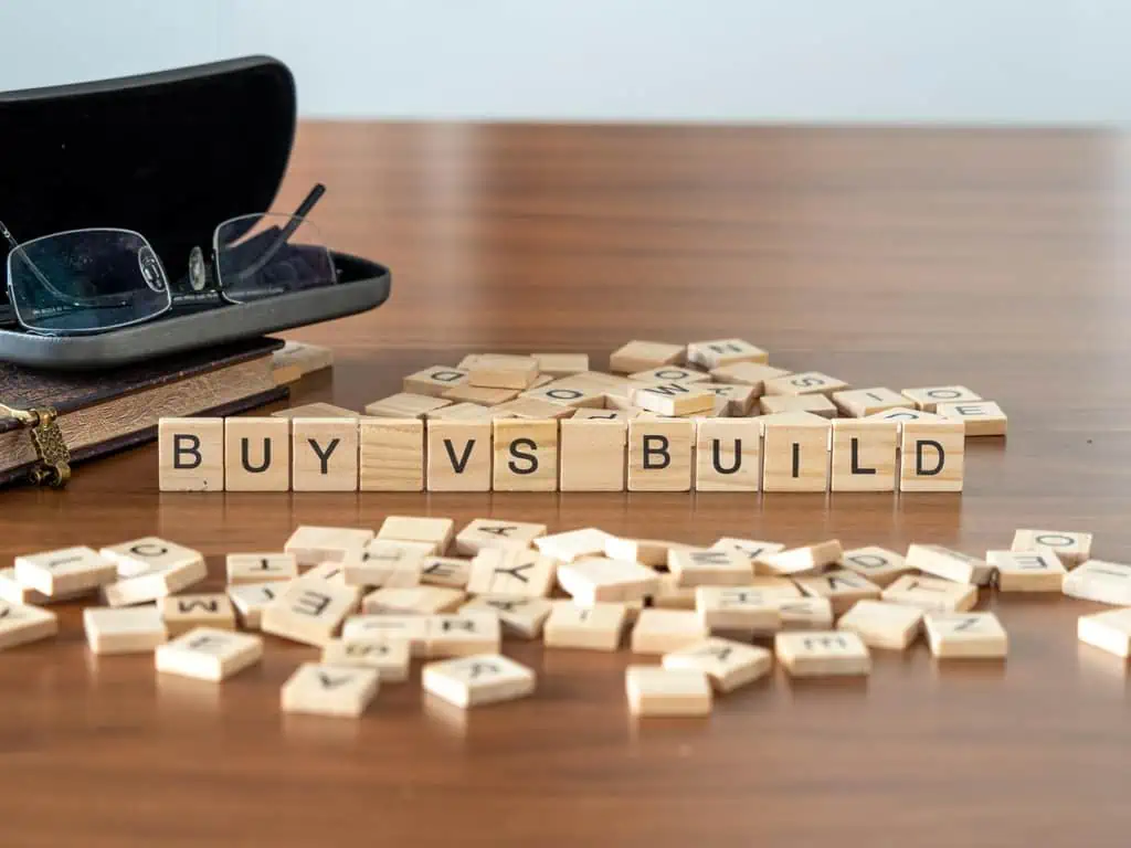concept of buying versus building